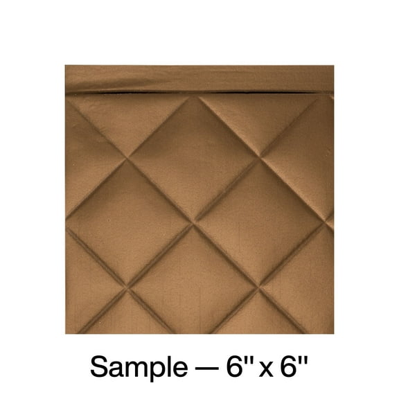 FASÄDE Quilted Decorative Vinyl Backsplash Panel in Oil Rubbed Bronze (6X6 Inch Sample)