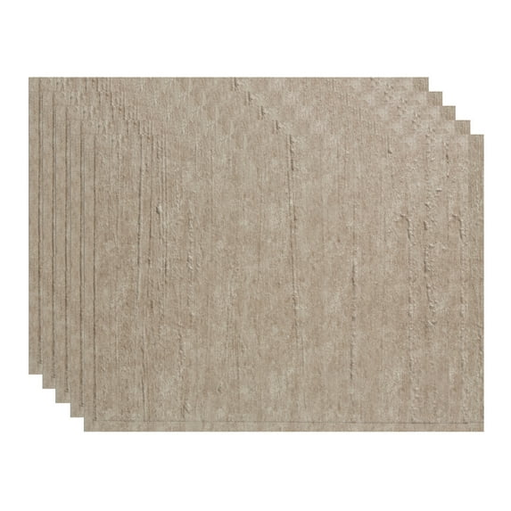 FASÄDE Rain Decorative Vinyl 18in x 24in Backsplash Panel in Batique Cream (5 Pack)