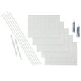thumbnail image 1 of FASÄDE Rings Decorative Vinyl Backsplash 15 sq ft Kit in Gloss White, 1 of 8