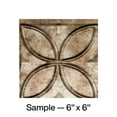 thumbnail image 1 of FASÄDE Rings Decorative Vinyl Backsplash Panel in Bermuda Bronze (6X6 Inch Sample), 1 of 6
