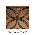 thumbnail image 1 of FASÄDE Rings Decorative Vinyl Backsplash Panel in Oil Rubbed Bronze (6X6 Inch Sample), 1 of 6