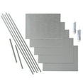 thumbnail image 1 of FASÄDE Ripple Decorative Vinyl Backsplash 15 sq ft Kit in Argent Silver, 1 of 7
