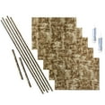 thumbnail image 1 of FASÄDE Ripple Decorative Vinyl Backsplash 15 sq ft Kit in Bermuda Bronze, 1 of 6