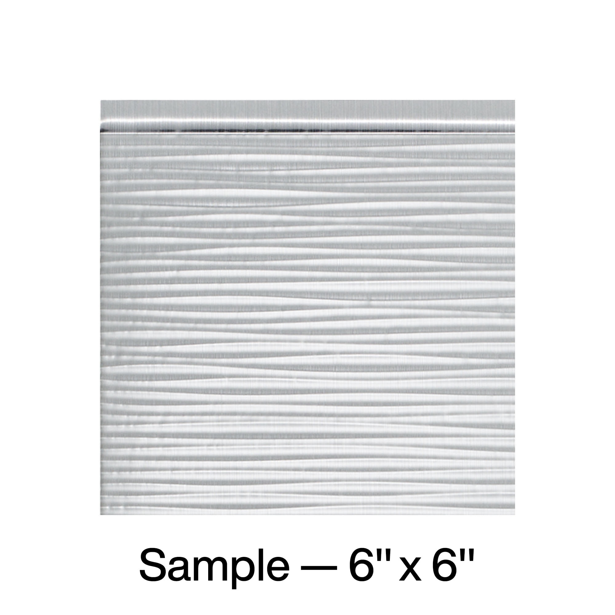 FASÄDE Ripple Decorative Vinyl Backsplash Panel in Brushed Aluminum ...