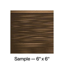 FASÄDE Ripple Decorative Vinyl Backsplash Panel in Oil Rubbed Bronze (6X6 Inch Sample)