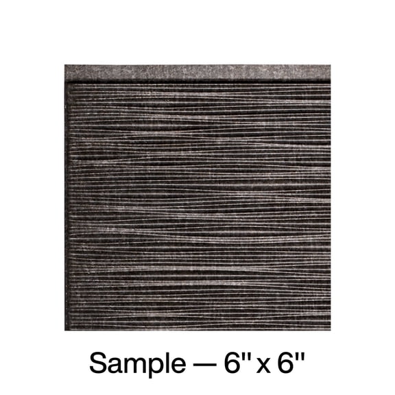 FASÄDE Ripple Decorative Vinyl Backsplash Panel in Smoked Pewter (6X6 Inch Sample)