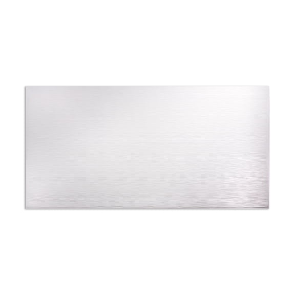 FASÄDE Ripple Horizontal 4-foot x 8-foot PVC Wall Panel in Gloss White