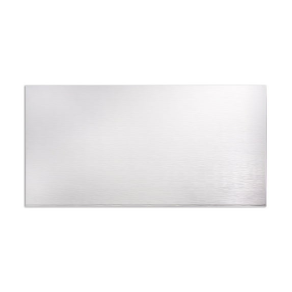 FASÄDE Ripple Horizontal 4-foot x 8-foot PVC Wall Panel in Gloss White