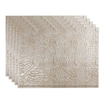 FASÄDE Safari Decorative Vinyl 18in x 24in Backsplash Panel in Vintage Metal (5 Pack)