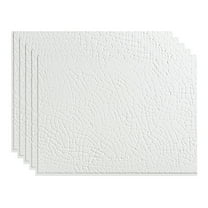 FASÄDE Safari Decorative Vinyl Backsplash 15 sq ft Kit in Matte White