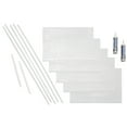 thumbnail image 1 of FASÄDE Skyline Decorative Vinyl Backsplash 15 sq ft Kit in Gloss White, 1 of 7
