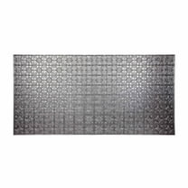 FASÄDE Traditional 1 4-foot x 8-foot PVC Wall Panel in Crosshatch Silver