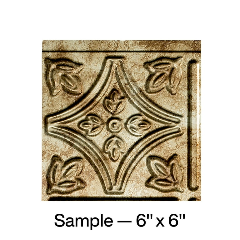 Fasade Easy Installation Traditional 1 Polished Copper Backsplash Panel for Kitchen and Bathrooms (6 Fasade Easy Installation Traditional 1 Polished Copper Backsplash Panel for Kitchen and Bathrooms (6