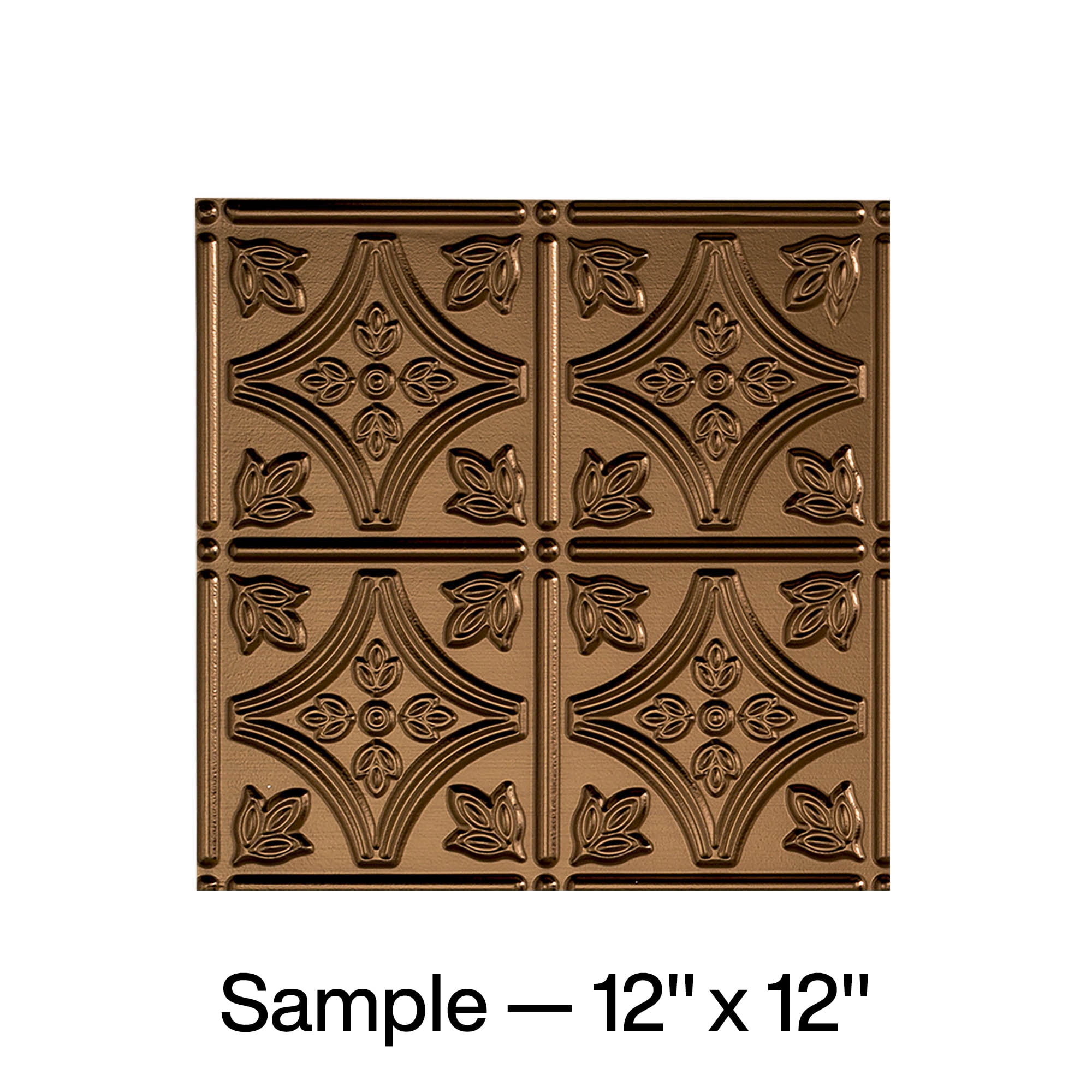 Oil Rubbed Bronze Decorative Vinyl Ceiling Panel 12x12 Inch