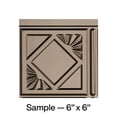 thumbnail image 1 of FASÄDE Traditional 4 Decorative Vinyl Backsplash Panel in Argent Bronze (6X6 Inch Sample), 1 of 6
