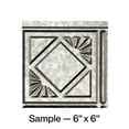 thumbnail image 1 of FASÄDE Traditional 4 Decorative Vinyl Backsplash Panel in Galvanized Steel (6X6 Inch Sample), 1 of 6