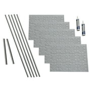 FASÄDE Traditional Style 1 Decorative Vinyl Backsplash 15 sq ft Kit in Cashmere