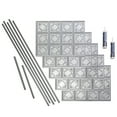 thumbnail image 1 of FASÄDE Traditional Style 4 Decorative Vinyl Backsplash 15 sq ft Kit in Argent Silver, 1 of 7