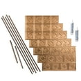 thumbnail image 1 of FASÄDE Traditional Style 4 Decorative Vinyl Backsplash 15 sq ft Kit in Polished Copper, 1 of 7