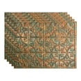 thumbnail image 1 of FASÄDE Traditional Style 1 Decorative Vinyl 18in x 24in Backsplash Panel in Copper Fantasy (5 Pack), 1 of 7