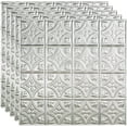 thumbnail image 1 of FASÄDE Traditional Style/Pattern 1 Decorative Vinyl 2ft x 2ft Lay in Ceiling Panel in Brushed Aluminum (5 Pack), 1 of 5