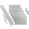 thumbnail image 1 of FASÄDE Traditional Style 1 Decorative Vinyl Backsplash 15 sq ft Kit in Brushed Aluminum, 1 of 7