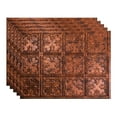 thumbnail image 1 of FASÄDE Traditional Style/Pattern 10 Decorative Vinyl 18in x 24in Backsplash Panel in Moonstone Copper (5 Pack), 1 of 7
