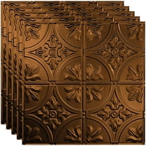 FASÄDE Traditional Style/Pattern 2 Decorative Vinyl 2ft x 2ft Lay in Ceiling Panel in Oil-Rubbed Bronze (5 Pack)