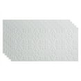 thumbnail image 1 of FASÄDE Traditional Style/Pattern 2 Decorative Vinyl 2ft x 4ft Glue Up Ceiling Panel in Matte White (5 Pack), 1 of 6