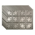 thumbnail image 1 of FASÄDE Traditional Style 4 Decorative Vinyl 18in x 24in Backsplash Panel in Galvanized Steel (5 Pack), 1 of 7
