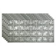 thumbnail image 1 of FASÄDE Traditional Style/Pattern 4 Decorative Vinyl 2ft x 4ft Glue Up Ceiling Panel in Crosshatch Silver (5 Pack), 1 of 5