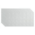 thumbnail image 1 of FASÄDE Traditional Style/Pattern 4 Decorative Vinyl 2ft x 4ft Glue Up Ceiling Panel in Gloss White (5 Pack), 1 of 5