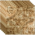 thumbnail image 1 of FASÄDE Traditional Style/Pattern 5 Decorative Vinyl 2ft x 2ft Lay in Ceiling Panel in Bermuda Bronze (5 Pack), 1 of 5