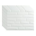 thumbnail image 1 of FASÄDE Vista Decorative Vinyl Backsplash 15 sq ft Kit in Matte White, 1 of 6