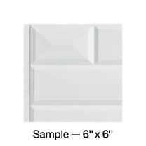 FASÄDE Vista Decorative Vinyl Backsplash Panel in Matte White (6X6 Inch Sample)
