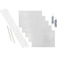 thumbnail image 1 of FASÄDE Waves Decorative Vinyl Backsplash 15 sq ft Kit in Gloss White, 1 of 5