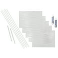 thumbnail image 1 of FASÄDE Waves Decorative Vinyl Backsplash 15 sq ft Kit in Gloss White, 1 of 7
