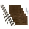thumbnail image 1 of FASÄDE Waves Decorative Vinyl Backsplash 15 sq ft Kit in Oil Rubbed Bronze, 1 of 7