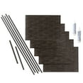 thumbnail image 1 of FASÄDE Waves Decorative Vinyl Backsplash 15 sq ft Kit in Smoked Pewter, 1 of 7