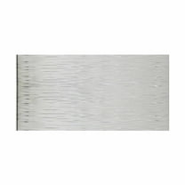 FASÄDE Waves Horizontal 4-foot x 8-foot PVC Wall Panel in Brushed Aluminum