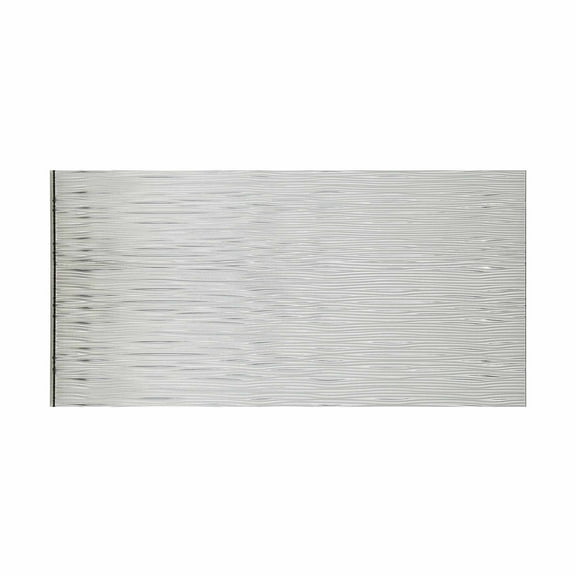 FASÄDE Waves Horizontal 4-foot x 8-foot PVC Wall Panel in Brushed Aluminum