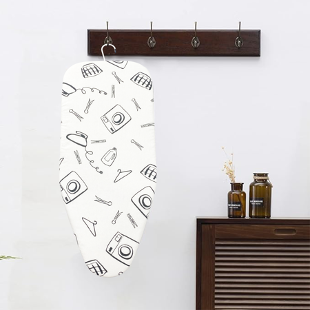 FASANELLA - Compact Ironing Board with double thick pad and storage hook