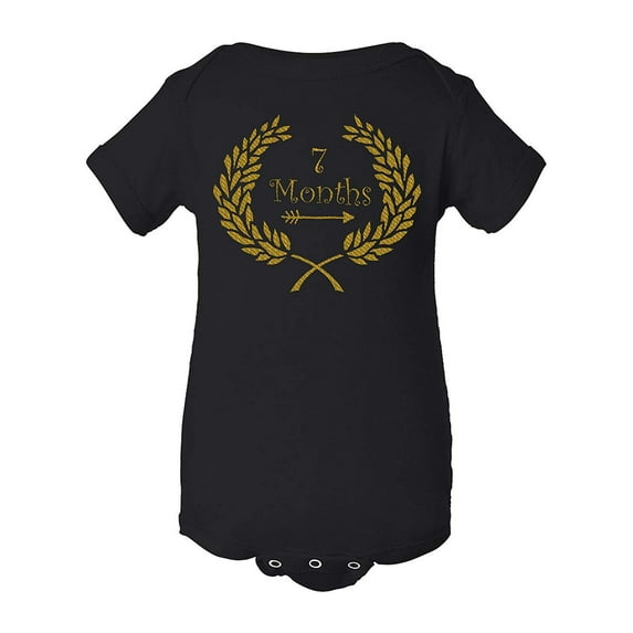 FASCIINO - 1-12 Month Baby Month Milestone Bodysuit Onesie Set (Each Sold Separately)