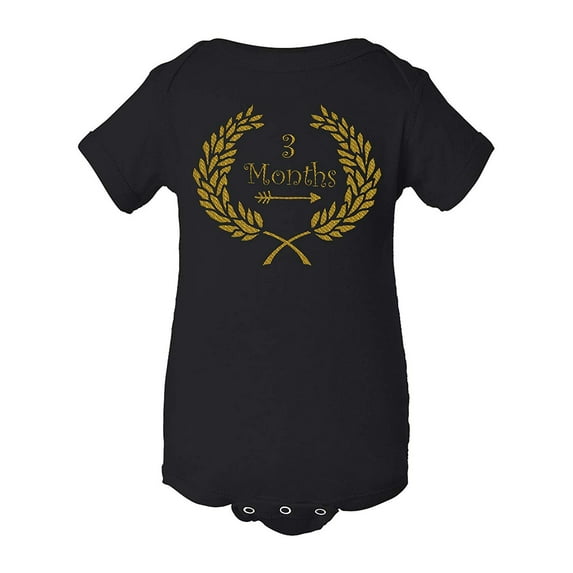 FASCIINO - 1-12 Month Baby Month Milestone Bodysuit Onesie Set (Each Sold Separately)