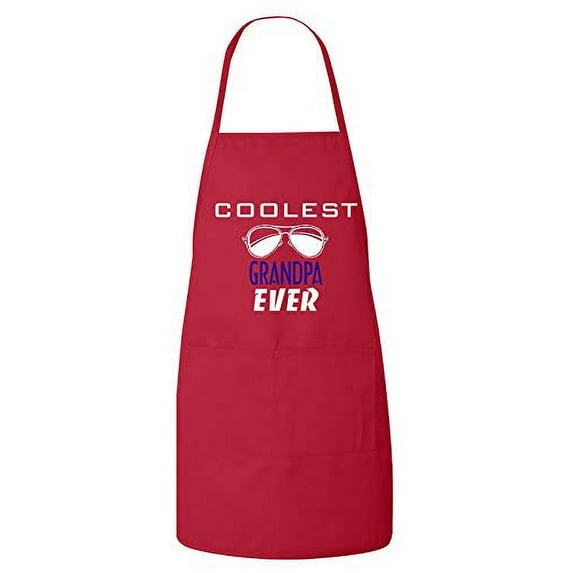 FASCIINO - Coolest Grandpa Ever Apron with Two Front Pockets