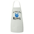 thumbnail image 1 of FASCIINO - Cute All Hail the King Chef Apron with Two Front Pockets, 1 of 1