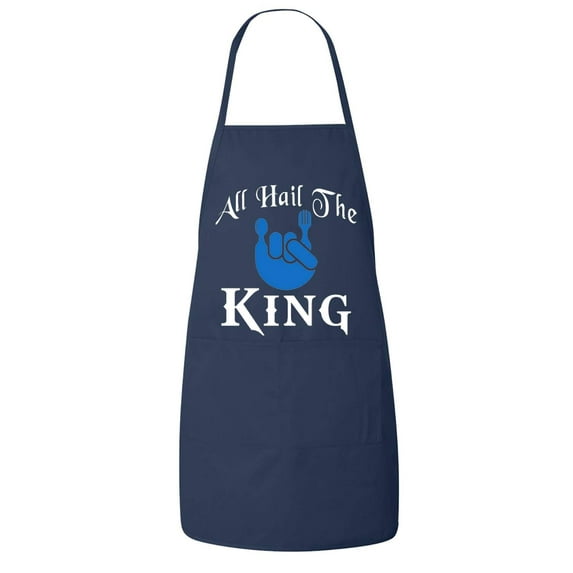 FASCIINO - Cute All Hail the King Chef Apron with Two Front Pockets
