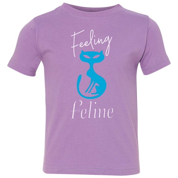 FASCIINO - Cute Feeling Feline Cat Toddler Kids T-Shirt (2T-5.6T)