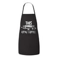 thumbnail image 1 of FASCIINO - Cute This is How I roll Chef Apron with Two Front Pockets, 1 of 1