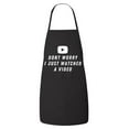 thumbnail image 1 of FASCIINO - Dont Worry I Watched A Video, Funny Chef Apron with Two Front Pockets, 1 of 4
